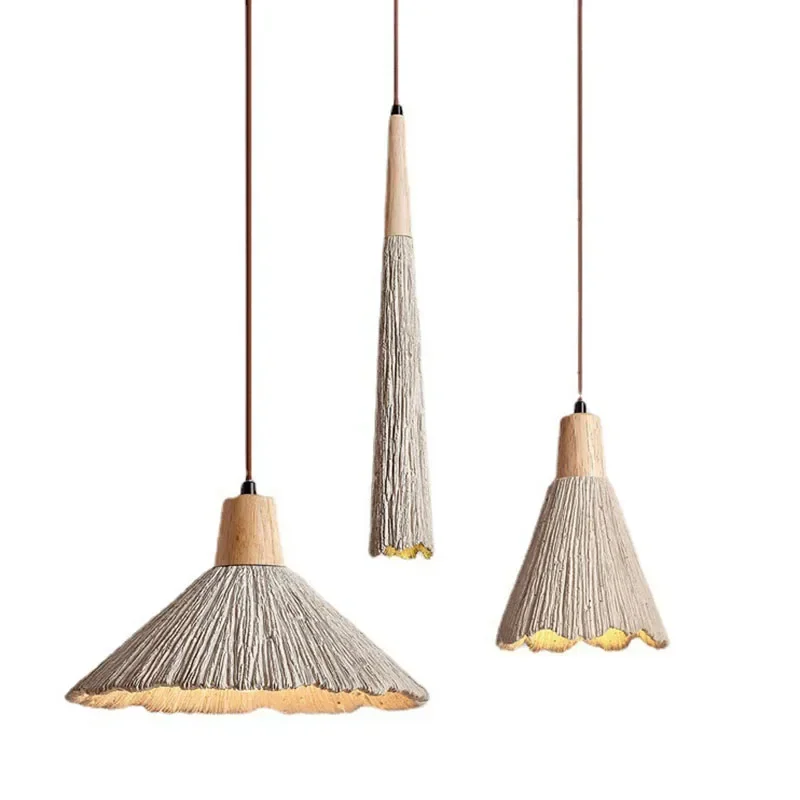 Прикроватная тумбочка для спальни в японском стиле маленькая люстра ретро