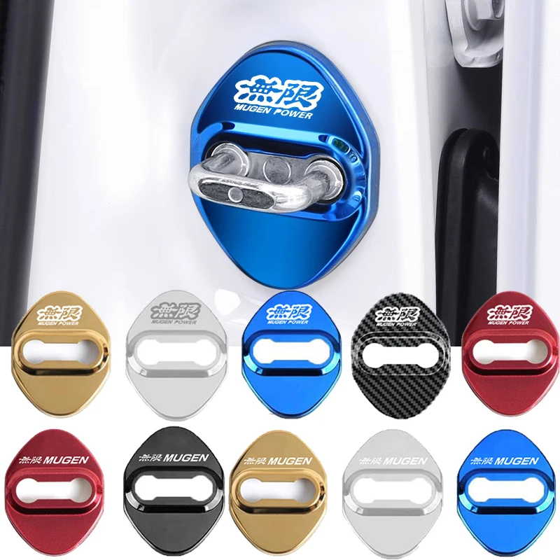 4 шт. автомобильный Стайлинг для значков Honda MUGEN чехлы дверных замков из