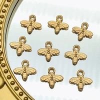 10pcs metal alloy fine butterfly bee animal charms diy jewelry pendants earrings necklace bracelet making accessories wholesale