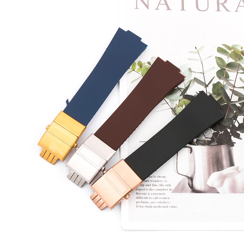 Rubber watch band suitable for Athens Nautical 1183 Diving series 25*12mm unisex watch accessories