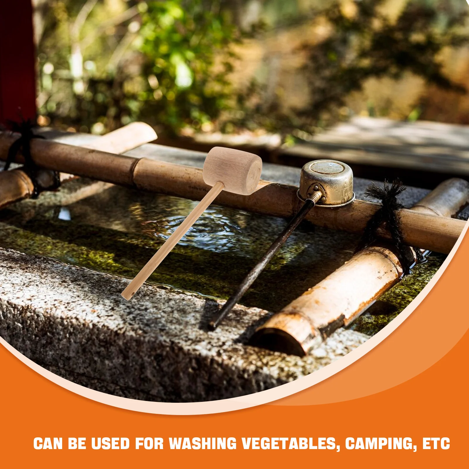 Бамбуковый ковш для воды деревянный консервирующий суп большой ложки с длинной