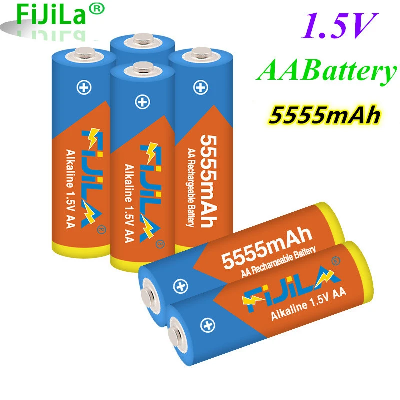 

2022 lot AA batterie 5555 1,5 v akku AA 5555mAh Alkaline 1,5 V Akku Für Uhr Spielzeug kamera batterie