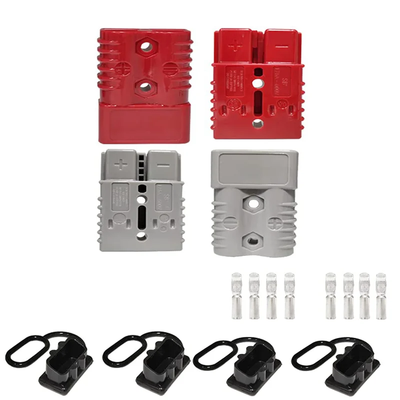 

1Set for Trailer 2-4 AWG175A Battery Power Connector 12-36V Cable Quick Connect Disconnect Kit for Anderson Connector