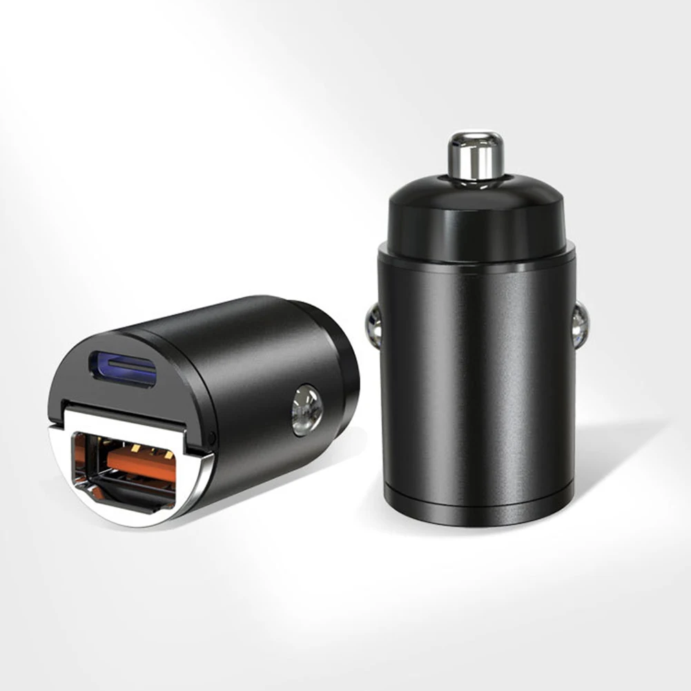 30w car charger usb fast charger qc 3 0 quick charge type c pd charging adapter cigarette socket lighter mobile phone charger free global shipping