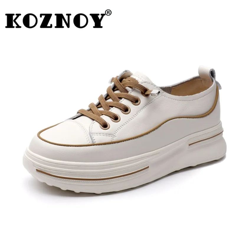 Удобные женские туфли-оксфорды из натуральной кожи 4 см