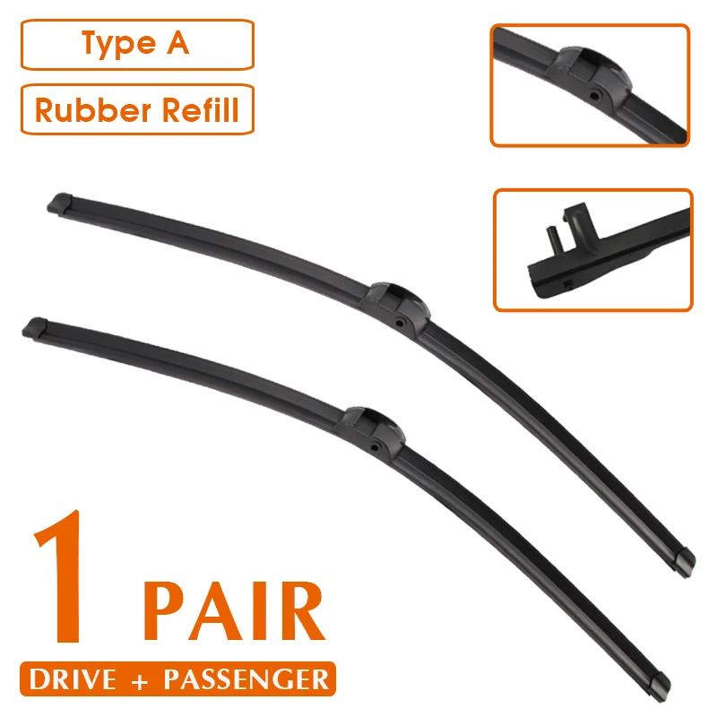 

Автомобильная щетка стеклоочистителя для Volkswagen Touareg 2007-2016, резиновая силиконовая заправка для лобового стекла, стеклоочиститель 26 "+ 26" с левым рулем и правым рулем, аксессуары