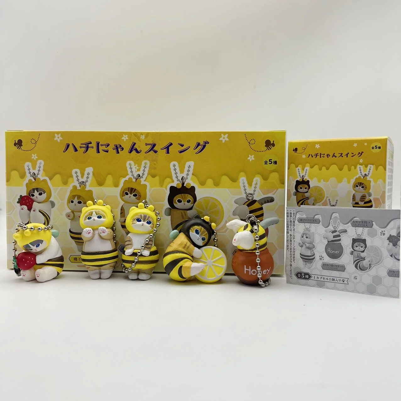 Mofusand в форме пчелы слепая коробка витое яйцо пчелиный кот аниме-фигурка орнамент