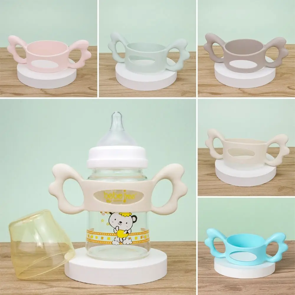 

Многоразовые чашки для воды 2 шт., защитная герметичная чашка, рукав, ручка для Детской бутылки, чашка для питья с ручкой