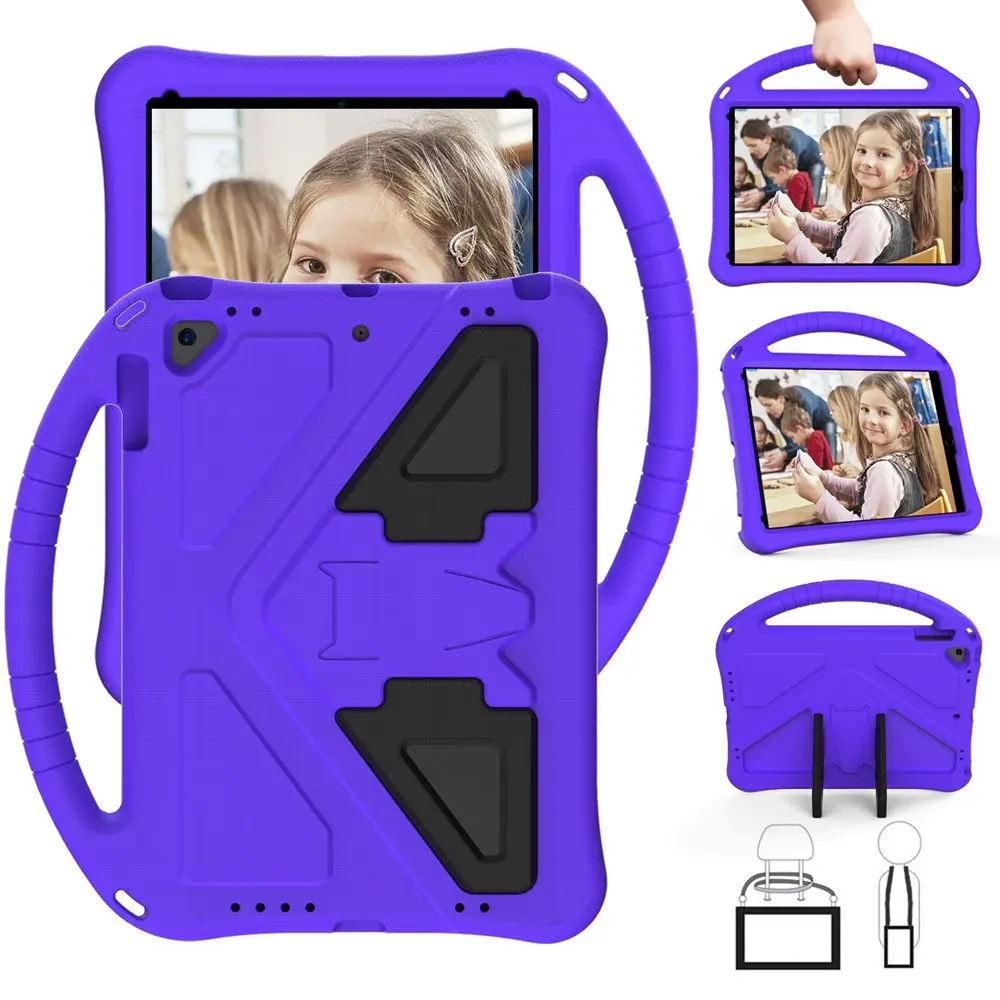 

case For ipad Air1 air 2 Case for ipad pro 9.7 Kids cute Tablet Cover shock proof EVA foam Hand-held Stand for ipad 5th 6th