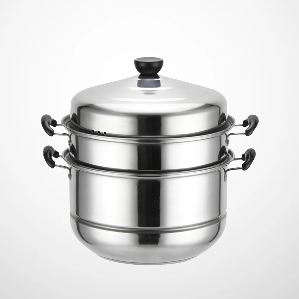 

1 pc Induction Steamer Pot Metal Steamer Pot Stock Pot Steamer Electric Steamer Pot Steaming Cooking Pot