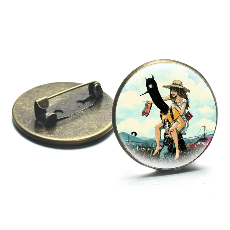 Мультяшная брошь с надписью Goodnight punwerwerin значки броши для одежды сумки стеклянный