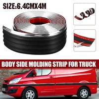 for pickup truck body side molding strip belt exterior protector roll window mirror bumper anti collision diy decor strip 4m