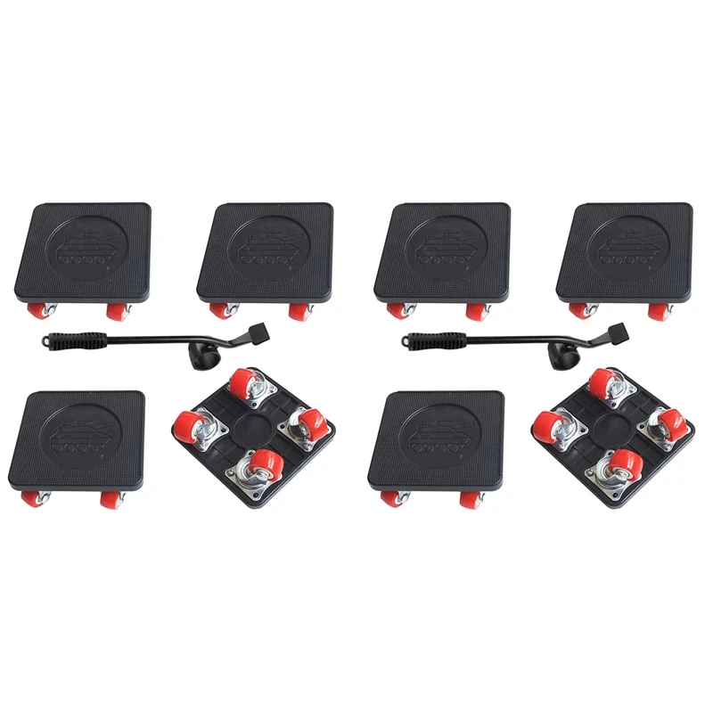 

8 шт. подвижная тележка для больших нагрузок с универсальным колесом, для мебельных приборов, движущийся слайдер, грузоподъемность 350 фунтов