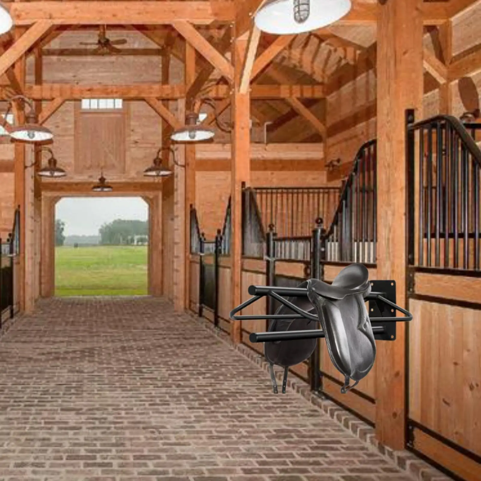 Стойка для седла Стеллаж хранения Подставка вмещает прихватку коврик аксессуары