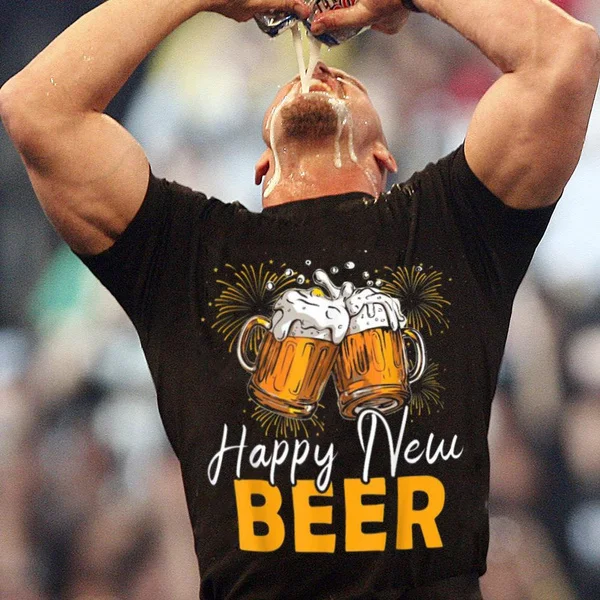 

Funny Happy Beer T Shirt Drinking Shirts Fashion Casual Short Sleeve Harajuku Streetwear Tops
