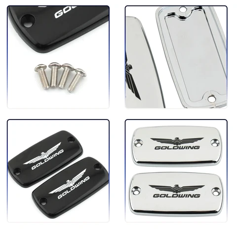 ДЛЯ Honda Gold Wing GoldWing GL 1500 1800 VTX 1800 аксессуары для мотоциклов ХРОМИРОВАННЫЕ КОЛПАЧКИ, передний тормоз, крышка тормозного масла