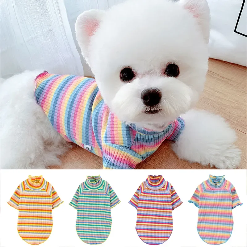 

Pet Dog Clothes Puppy Vest T-shirt Shirt Cute Spring Pet Skirt Dress Roupas para cães Bottoming Dog Costume Coat Puppy Clothing