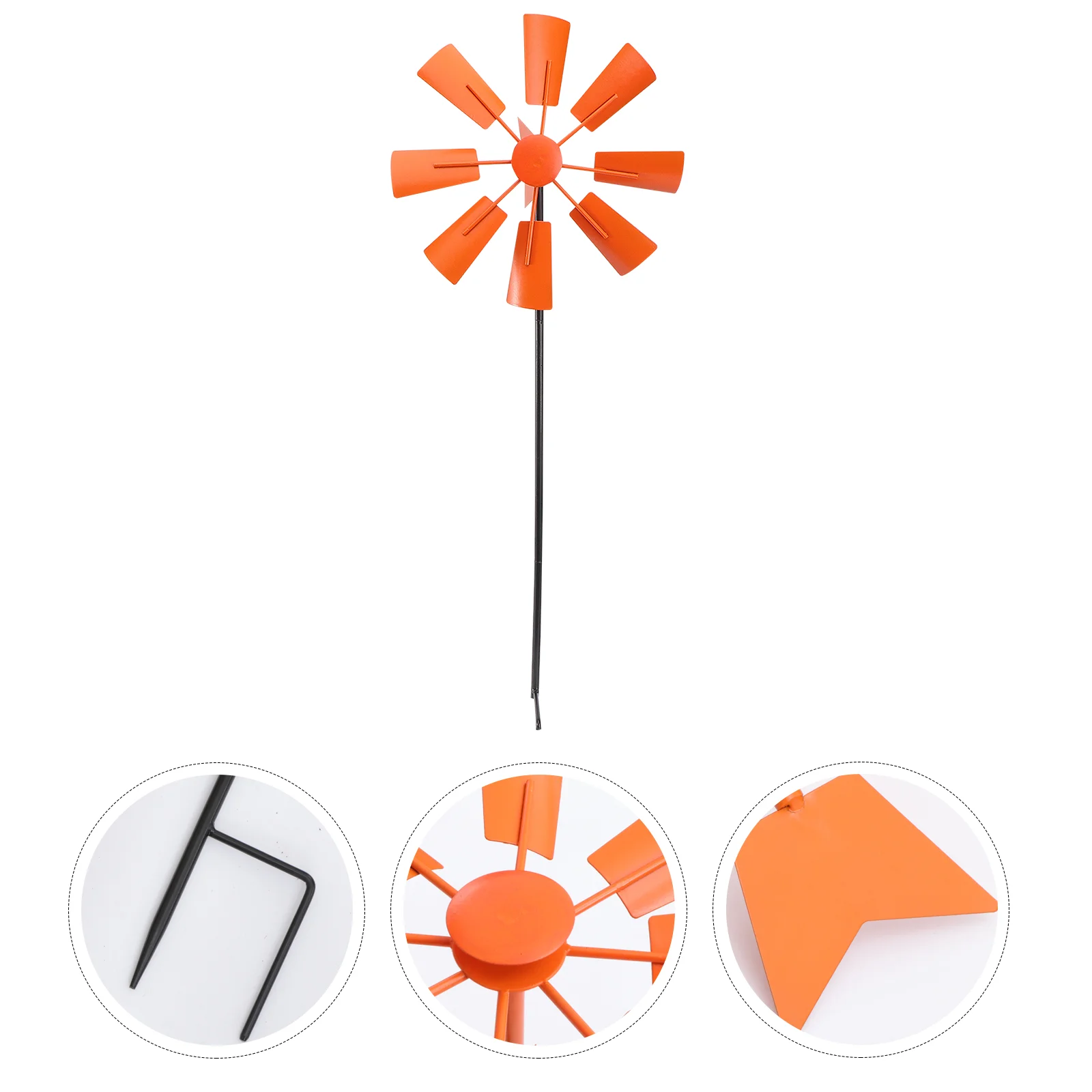 

Windwindmill Garden Yard Spinners Metal Pinwheels Pinwheel Outdoor Decorativesculpture Stake Toys Decoration Decor Diy Lawn
