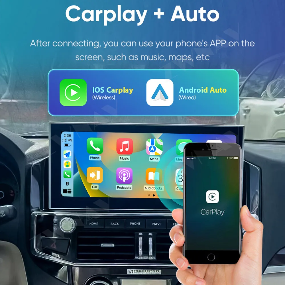 Carplay для Mitsubishi Pajero 2006-2016 Android 13 автомобильное радио 2Din авторадио стерео