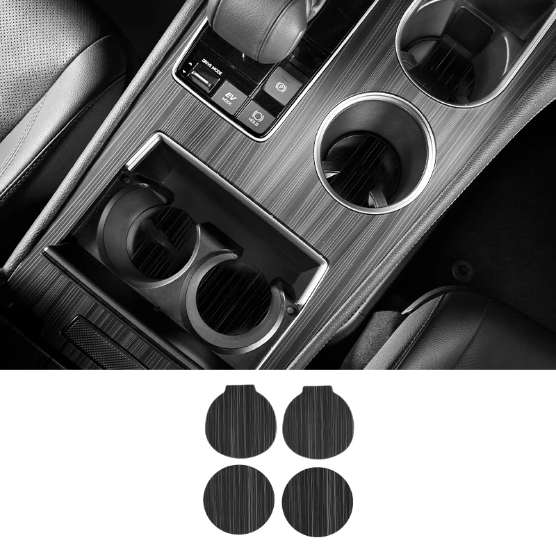 

stainless steel car gear central console drink water panel cushion trims for toyota sienna 2021 2020 2022 2023 accessories auto