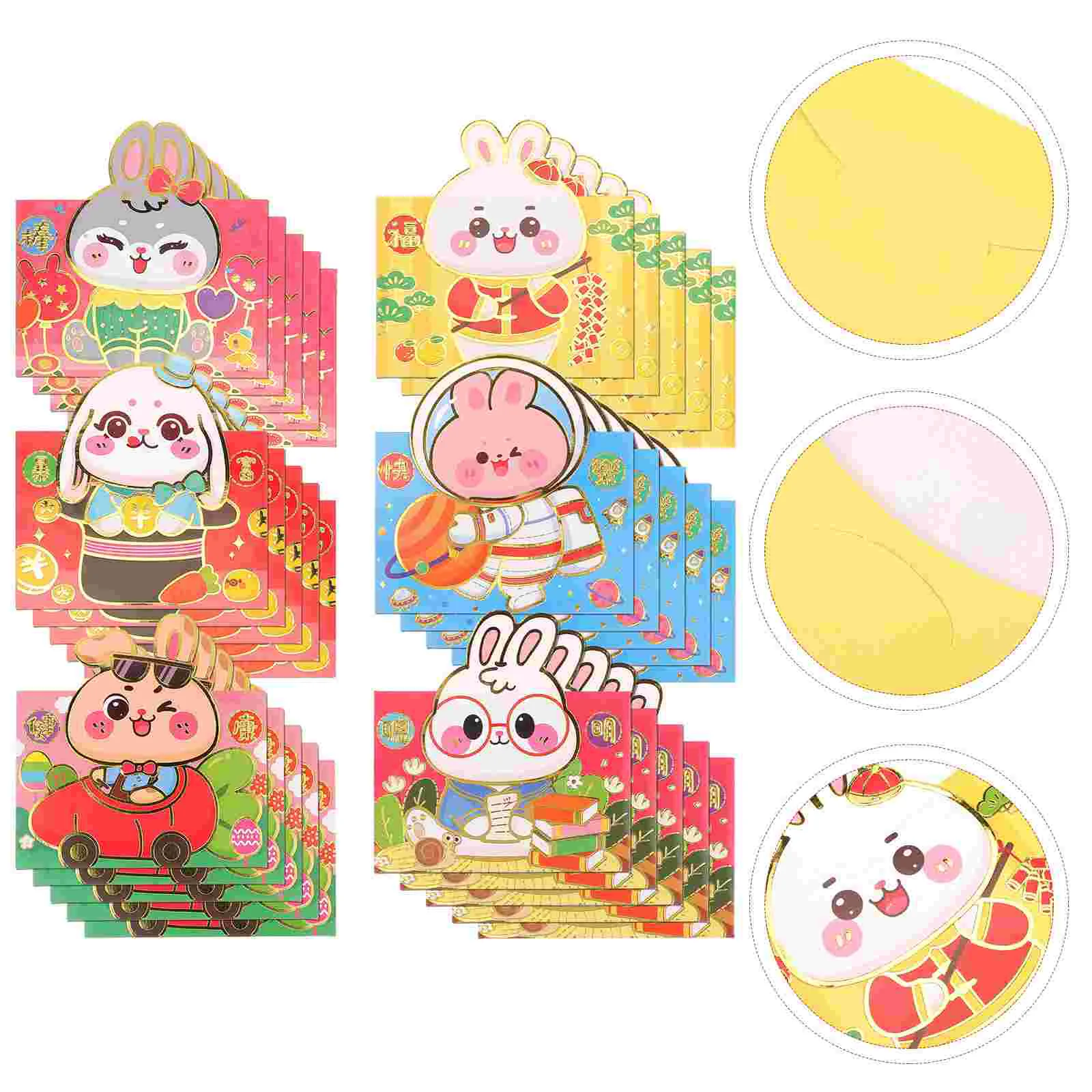 

Envelopes Red Money Year Rabbit New Chinese Hong Bao Cartoon Envelope Festivalpacket Gift Lovelypaper Spring Cash Zodiac Wedding