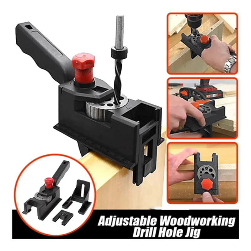 Направляющая для дрели регулируемый Самоцентрирующийся набор джиг дюбеля 3-12 мм