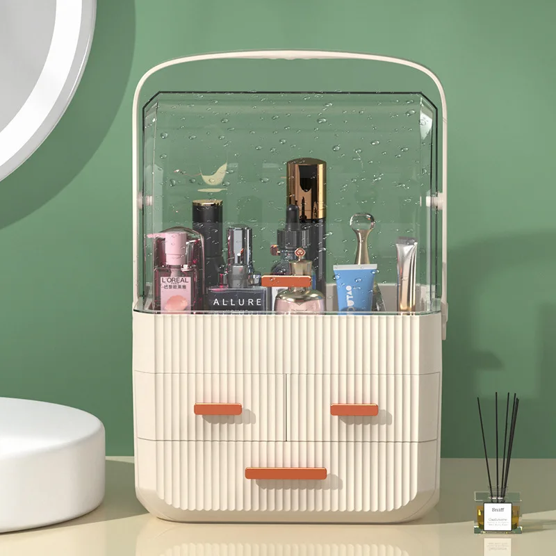 

Портативный контейнер для хранения косметики, с отделением для губной помады