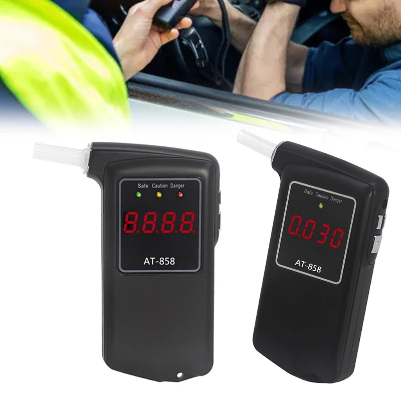 

Профессиональный цифровой алкотестер с ЖК-дисплеем 0,000-0,400 кар BAC