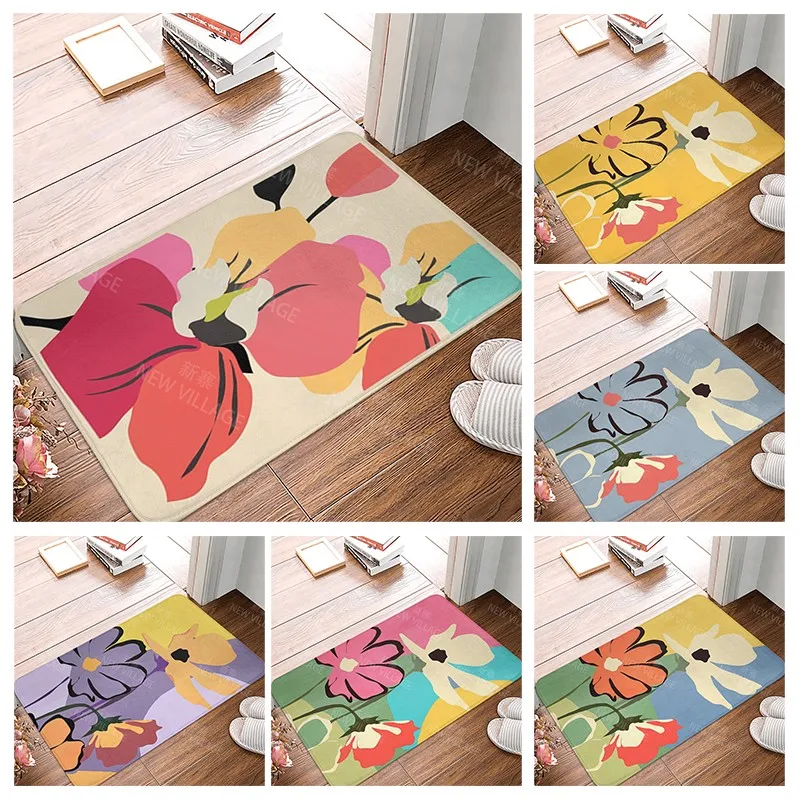 

Нескользящий коврик для ванной комнаты, маленький коврик для душа, домашний декоративный дверной коврик, кухонный коврик, коврики для спальни, входа в комнату, абстрактный современный коврик в стиле бохо