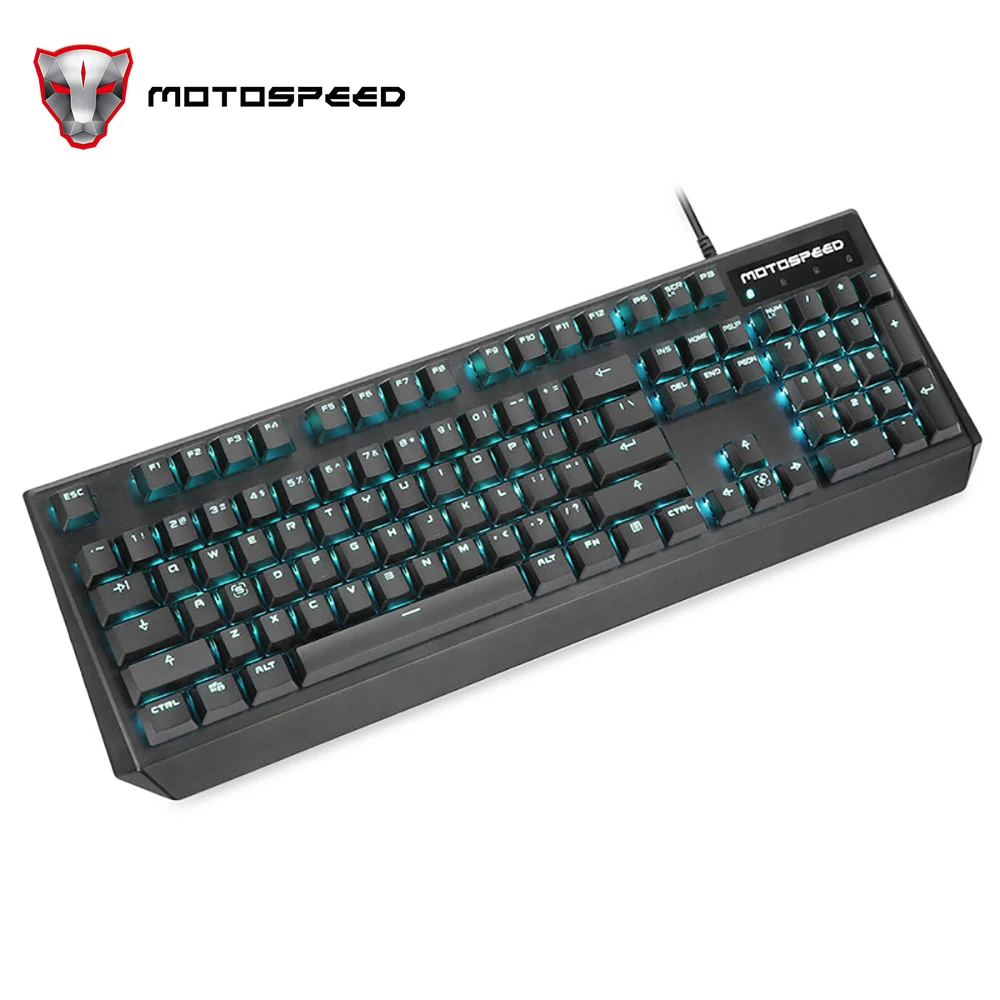 Motospeed CK95 USB Wried Gaming Mechanical Keyboard 104 Keys Backlit Keyboard For Desktop Laptop Computer Gamer Red Blue Switch