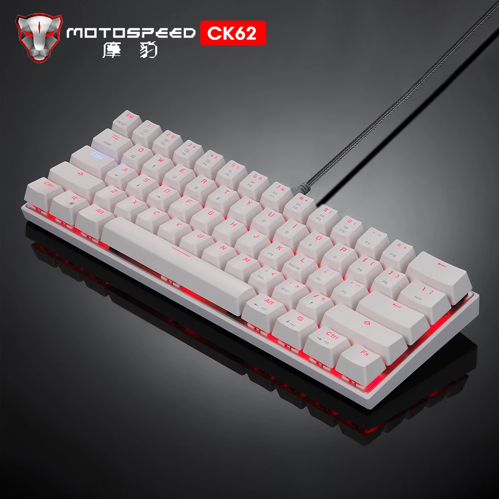 Клавиатура MOTOSPEED CK62 Беспроводная Механическая с поддержкой Bluetooth/USB 61 клавиша |