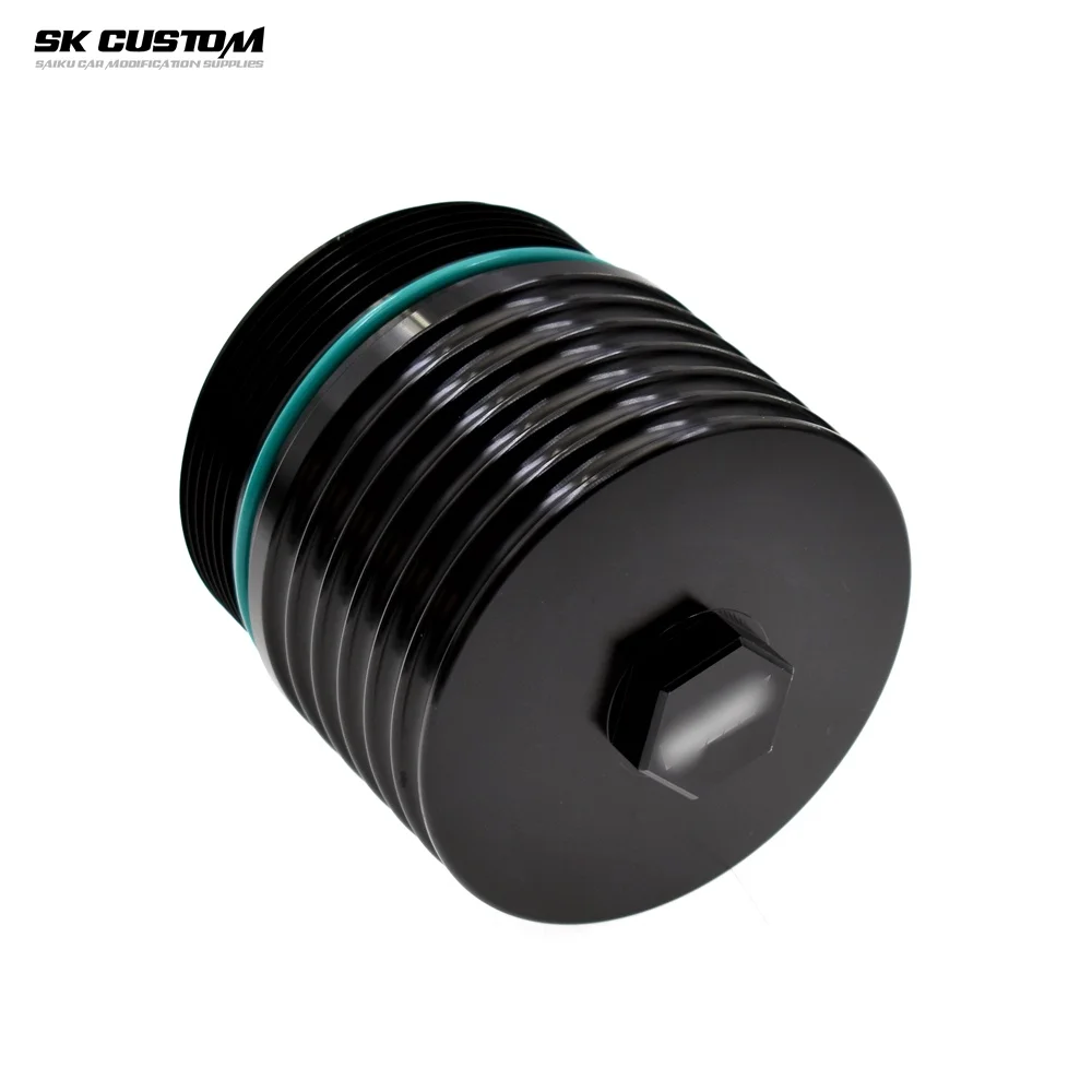 

SK CUSTOM для BMW N62 N73 корпус масляного фильтра кованая крышка из алюминиевого сплава модификация двигателя автомобиля