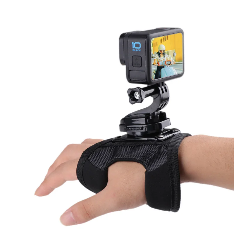 

360 Degree Rotation Palm Strap Wrist Band With 1/4 Adapter Phone clip For GoPro 10 9 Insta360 DJI OSMO Action Camera Accessories