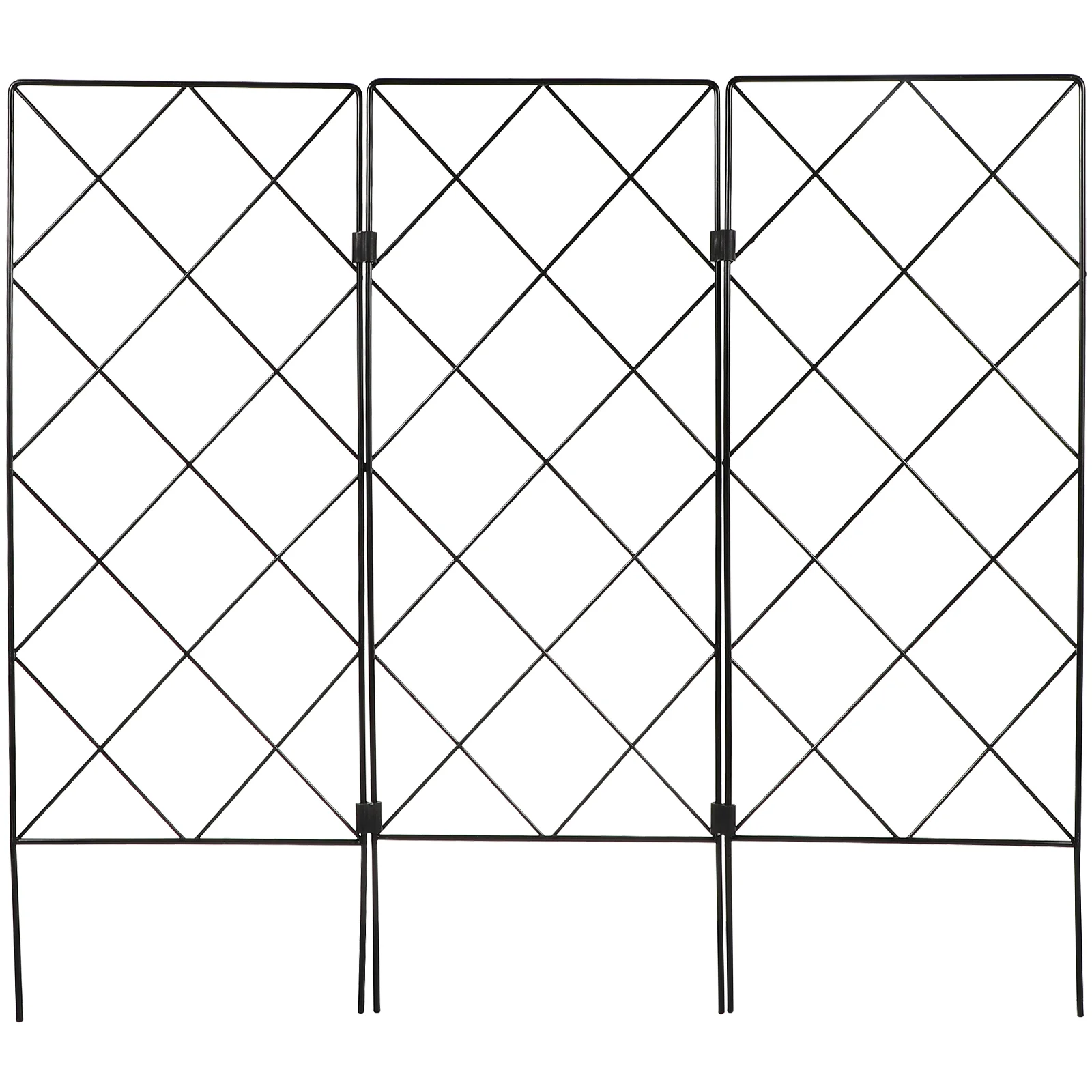 

Garden Trellis Support for Climbing: Foldable Potted Support Vines Flowers Stands Trellis Wire Lattices Grid Panels for Grape