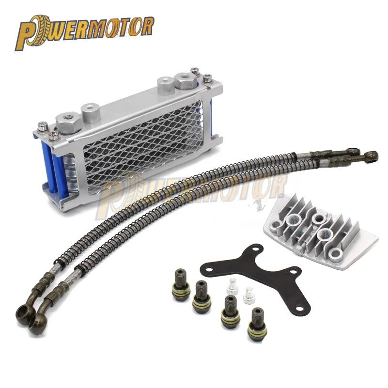 

Motorcycle Engine Oil Cooler Radiator For Loncin Zongshen Lifan Shineray Yinxiang Kayo Bosuer Xmoto 50CC 70CC 90CC 110CC Engine