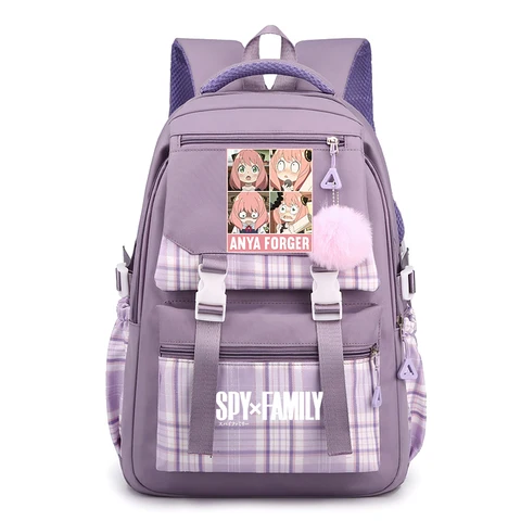 Новый семейный рюкзак Spy X в стиле аниме, детский школьный рюкзак Kawaii Anya Forger, модный рюкзак с героями мультфильмов для девочек, студенческий повседневный рюкзак Mochila
