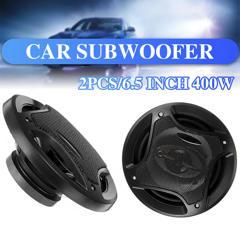 

6.5-inch 400W 6 Inch Car HiFi Coaxial Speaker 3-Way Vehicle Door Auto Audio Music Stereo Full Range Frequency Subwoofer Speakers