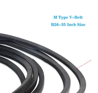 1pcs m26 35 inch size m typeo type v belt black rubber triangle belt industrial agricultural mechanical transmission belt