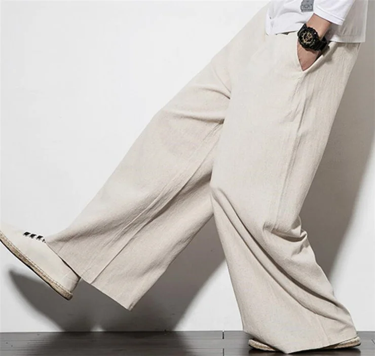

Осень 2023, женские брюки в стиле хип-хоп с широкими штанинами, мужские повседневные свободные брюки, брюки большого размера из хлопка и льна, джоггеры, приблизительно 6xl, 7xl