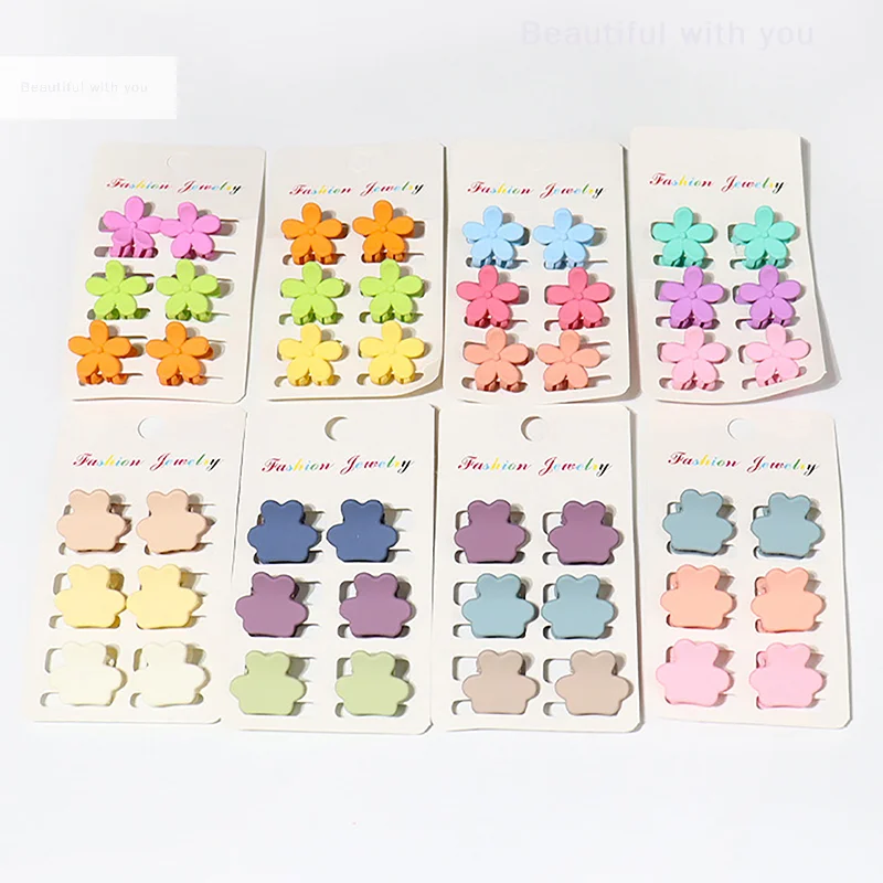 

6 шт./набор, детские заколки-Крабики для волос