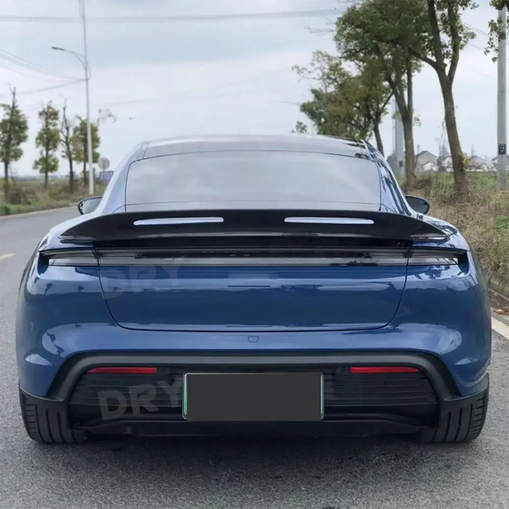 Задний спойлер для багажника Porsche Taycan 2019 + крышка из углеродного волокна Утконос |