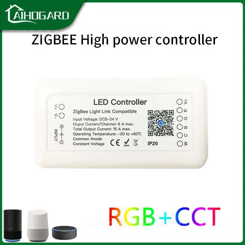 

Home Voice Control Led Controller Dc12-24v Light Strip Controller Wifi Control Practical And Reliable Strip Smart Controller