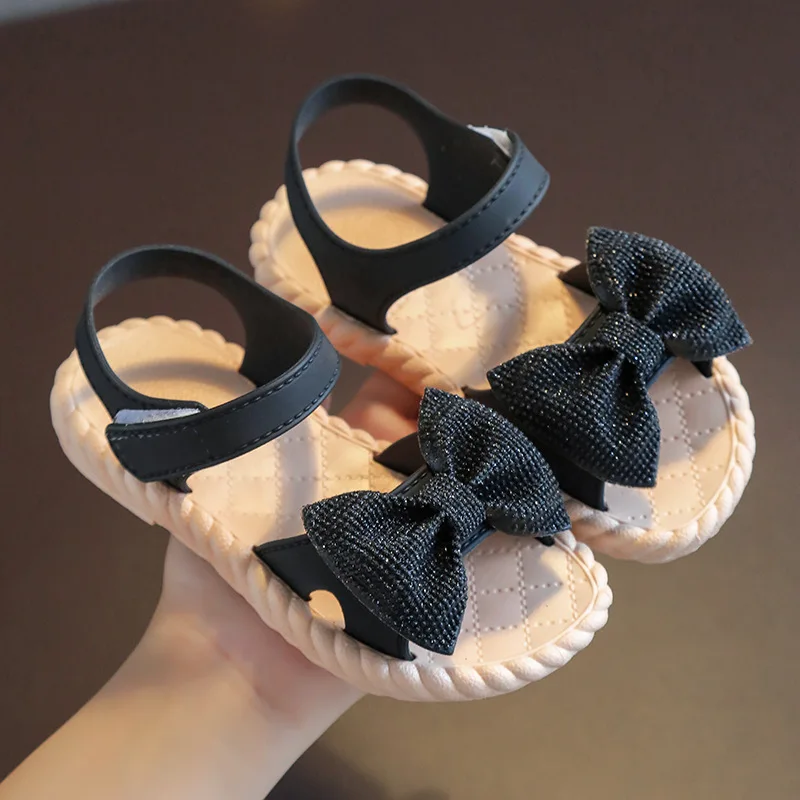 Summer Kids Shoes Fashion Sweet Princess Children Sandals for Girls Toddler Baby Soft Breathable Hoolow Out Bow Shoes enlarge