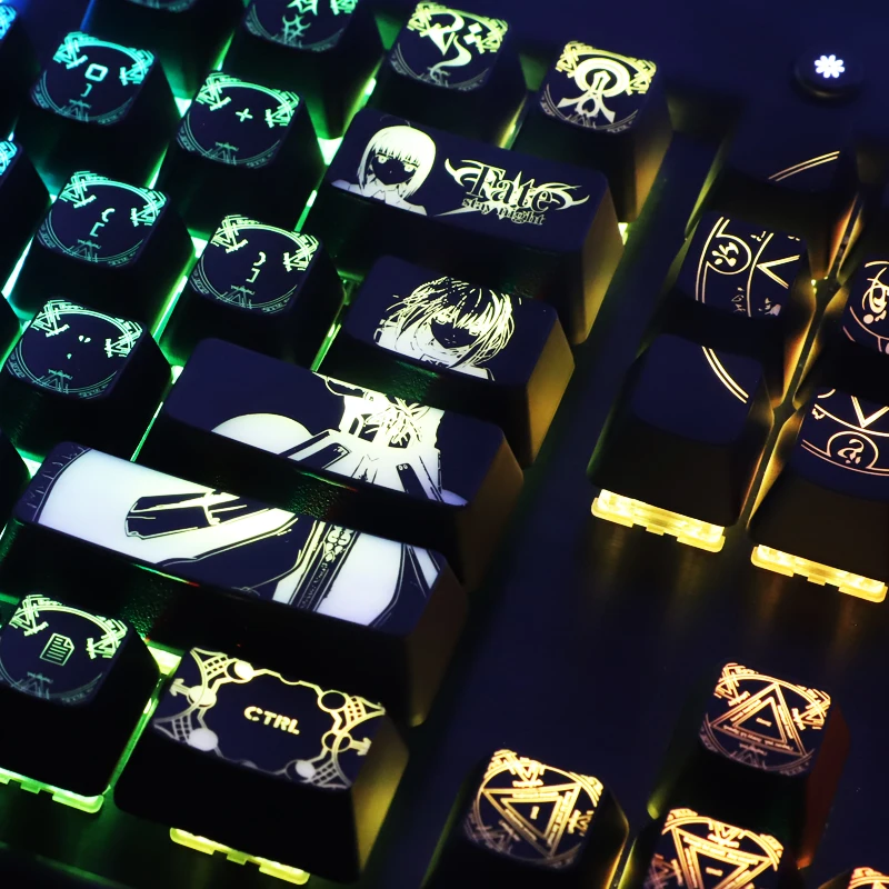 104 клавиши/комплект механической клавиатуры для Corsair K70 K95 Razer Cherry с подсветкой