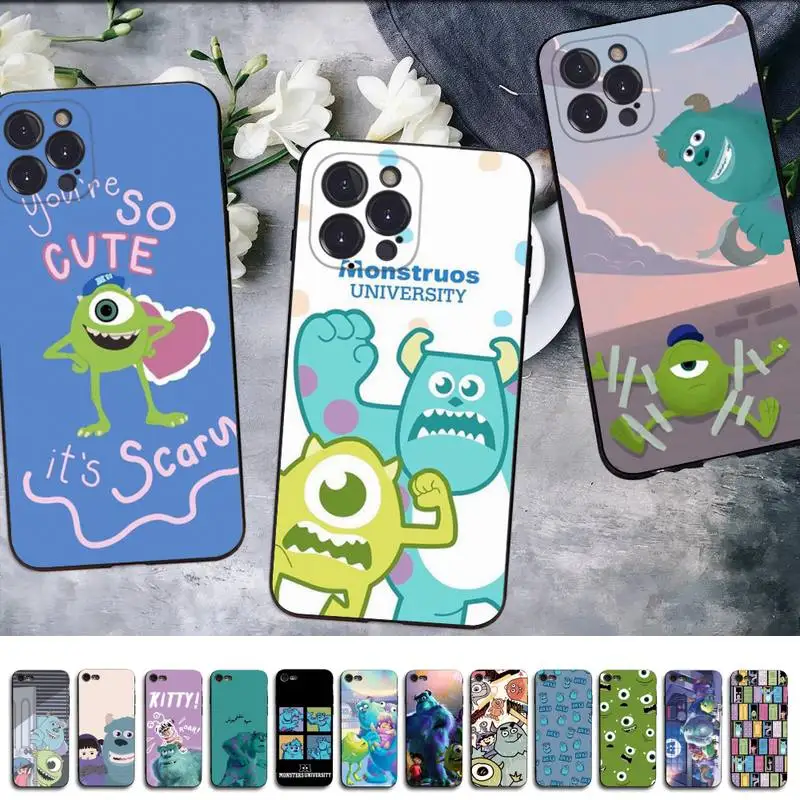 

Disney Monsters University Phone Case For iPhone 14 13 12 Mini 11 Pro XS Max X XR SE 6 7 8 Plus Soft Silicone Cover