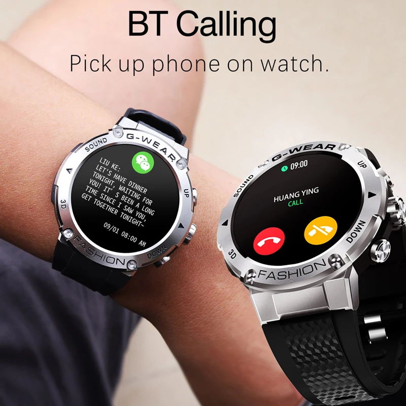 2022 rollstimi new smart watch men bluetooth call for xiaomi phone smart bracelet full touch screen ip68 waterproof smart watch free global shipping