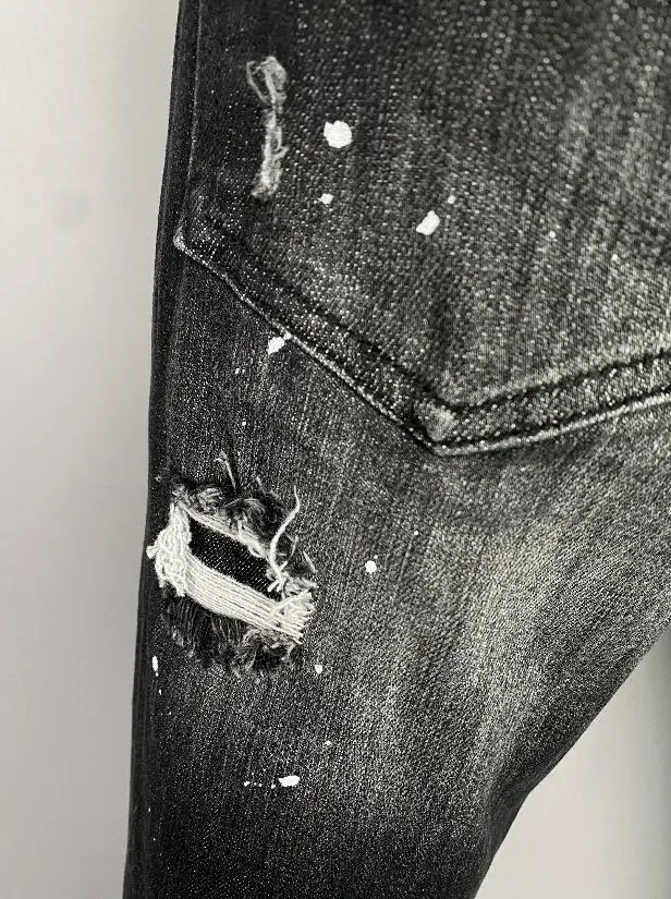 Hot Sale Dsquared2 Men's Jeans Pencil Pants Party Casual Pants Streetwear 9865