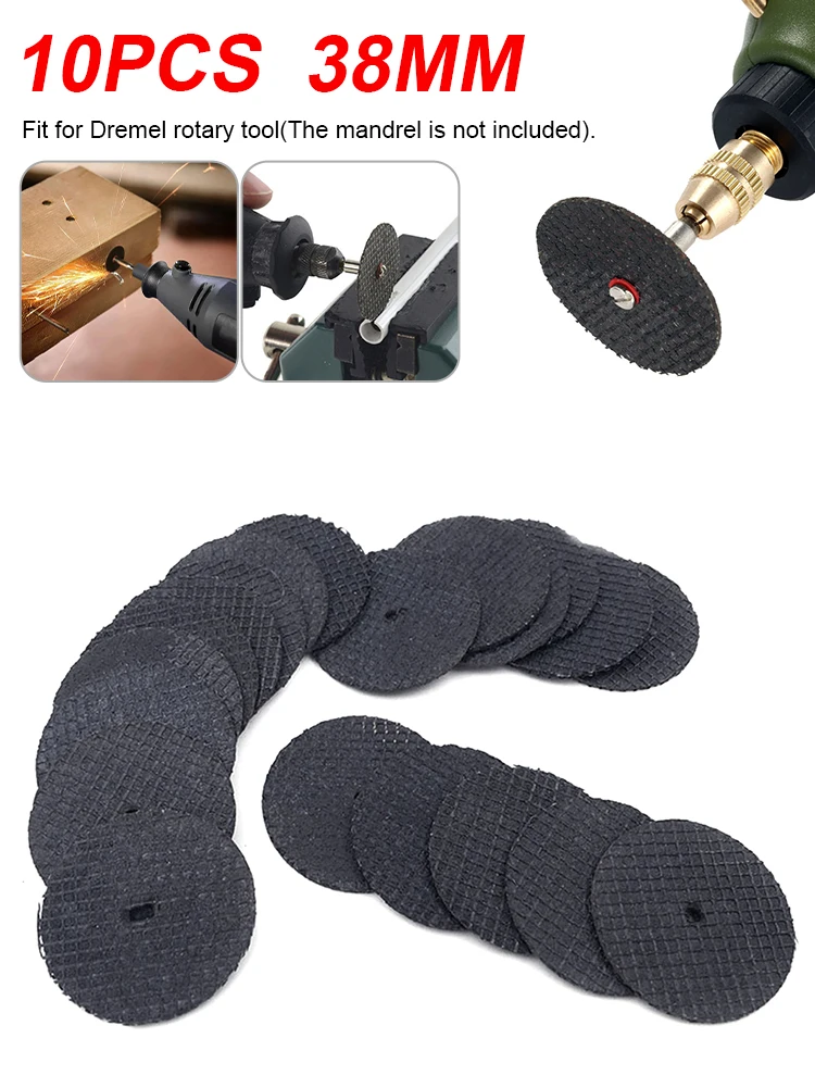 

10Pcs Metal Cutting Disc Dremel Grinder Rotary Tool Circular Saw Blade Utting Sanding Disc Grinding Wheel Tool Accessories