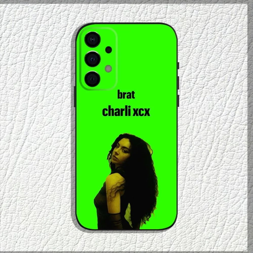 Чехол для телефона Singer C-Charli XCX BRAT мягкий черный чехол Samsung Galaxy A13 A21s A22 A31 A32 A52 A53 A71 A80