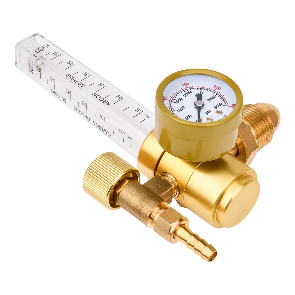 

CGA580 G5/8 1-25 Argon CO2 Mig Tig Flow Meter Gas Regulator Flowmeter Welding Weld Gauge Argon Regulator Pressure Reducer